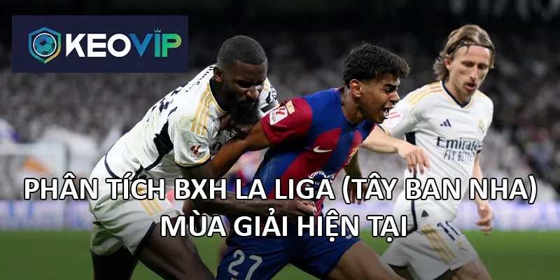 Real Madrid và Barcelona thường chiếm vị trí cao trên BXH La Liga